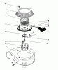 Toro 16585C - Lawnmower, 1988 (8000001-8999999) Pièces détachées RECOIL ASSEMBLY (MODEL NO. 47PH7)