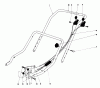 Toro 16756 - Lawnmower, 1978 (8000001-8999999) Pièces détachées HANDLE ASSEMBLY