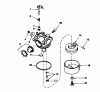 Toro 16775 - Lawnmower, 1984 (4000001-4999999) Pièces détachées CARBURETOR NO. 632098