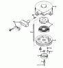 Toro 16775 - Lawnmower, 1984 (4000001-4999999) Pièces détachées REWIND STARTER N0. 590420A