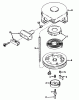 Toro 16775 - Lawnmower, 1987 (7000001-7999999) Pièces détachées REWIND STARTER NO. 590420A (USED ON UNITS WITH SERIAL NO. 7000001-7001847)