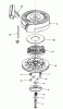 Toro 16775 - Lawnmower, 1987 (7000001-7999999) Pièces détachées REWIND STARTER NO. 590621 (USED ON UNITS WITH SERIAL NO. 7001848 & UP)