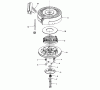 Toro 16775 - Lawnmower, 1988 (8000001-8022965) Pièces détachées REWIND STARTER NO. 590621