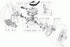 Toro 16785 - Lawnmower, 1985 (5000001-5999999) Pièces détachées GEAR CASE ASSEMBLY