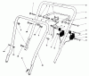 Toro 16785 - Lawnmower, 1985 (5000001-5999999) Pièces détachées HANDLE ASSEMBLY