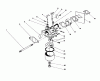Toro 16785 - Lawnmower, 1988 (8000001-8007011) Pièces détachées CARBURETOR ASSEMBLY (MODEL NO. 47PH7)