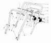Toro 16785 - Lawnmower, 1988 (8007012-8999999) Pièces détachées HANDLE ASSEMBLY
