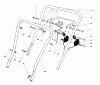Toro 16785 - Lawnmower, 1989 (9000001-9999999) Pièces détachées HANDLE ASSEMBLY