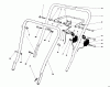 Toro 16785 - Lawnmower, 1990 (0000001-0999999) Pièces détachées HANDLE ASSEMBLY