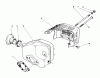 Toro 16785 - Lawnmower, 1990 (0000001-0999999) Pièces détachées MUFFLER ASSEMBLY (MODEL NO. 47PK9)