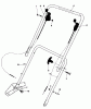 Toro 16870 - Lawnmower, 1980 (0000001-0999999) Pièces détachées HANDLE ASSEMBLY-MODEL 16870
