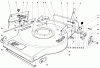 Toro 16870 - Lawnmower, 1981 (1000001-1999999) Pièces détachées MOWER HOUSING ASSEMBLY-MODEL 16860