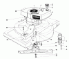 Toro 18010 - Lawnmower, 1981 (1000001-1999999) Pièces détachées ENGINE ASSEMBLY (MODEL 18010)
