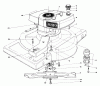 Toro 18005 - Lawnmower, 1982 (2000001-2999999) Pièces détachées ENGINE ASSEMBLY MODEL 18010