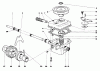 Toro 18060 - Lawnmower, 1978 (8000001-8999999) Pièces détachées GEAR CASE ASSEMBLY MODEL 18060