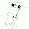 Toro 18060 - Lawnmower, 1978 (8000001-8999999) Pièces détachées HANDLE ASSEMBLY MODEL 18015