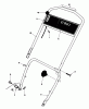 Toro 18015 - Lawnmower, 1980 (0000001-0999999) Pièces détachées HANDLE ASSEMBLY