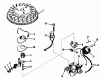 Toro 18216 - Whirlwind Lawnmower, 1970 (0000001-0999999) Pièces détachées MAGNETO NO. 610772