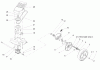 Toro 20001 - 22" Recycler Lawnmower, 2004 (240000001-240999999) Pièces détachées FRONT AXLE AND TRANSMISSION ASSEMBLY