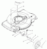 Toro 20009 - 22" Recycler Lawnmower, 2002 (220000001-220999999) Pièces détachées FRONT AXLE AND WHEEL ASSEMBLY