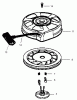 Toro 20009 - 22" Recycler Lawnmower, 2002 (220000001-220999999) Pièces détachées RECOIL STARTER NO. 590739 TECUMSEH-LEV120-361541B