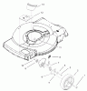 Toro 20009 - 22" Recycler Lawnmower, 2004 (240000001-240999999) Pièces détachées FRONT AXLE AND WHEEL ASSEMBLY