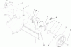Toro 20009 - 22" Recycler Lawnmower, 2004 (240000001-240999999) Pièces détachées FWD REAR AXLE AND LOW WHEEL ASSEMBLY