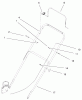Toro 20010 (R-21P) - Recycler Mower, R-21P, 2000 (200000001-200999999) Pièces détachées HANDLE & CONTROLS ASSEMBLY