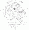 Toro 20010 (R-21P) - Recycler Mower, R-21P, 2001 (210000001-210999999) Pièces détachées ENGINE AND BLADE ASSEMBLY