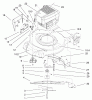 Toro 20028 - Recycler Mower, 2001 (210000001-210999999) Pièces détachées ENGINE ASSEMBLY