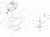 Toro 20031 - 22" Recycler Lawnmower, 2004 (240000001-240999999) Pièces détachées ENGINE AND BLADE ASSEMBLY