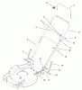 Toro 20033 - Super Recycler Mower, 2002 (220000001-220999999) Pièces détachées HANDLE AND CONTROL ASSEMBLY