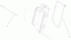 Toro 20035 (R-21SE) - Recycler Mower, R-21SE, 2001 (210000001-210999999) Pièces détachées BAG CHUTE ASSEMBLY PART NO. 104-7951