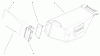 Toro 20035 (R-21SE) - Recycler Mower, R-21SE, 2001 (210000001-210999999) Pièces détachées GRASS BAG ASSEMBLY PART NO. 98-2699