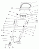 Toro 20035 (R-21SE) - Recycler Mower, R-21SE, 2001 (210000001-210999999) Pièces détachées HANDLE ASSEMBLY