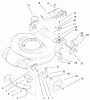 Toro 20035 (R-21SE) - Recycler Mower, R-21SE, 2001 (210000001-210999999) Pièces détachées HOUSING & BRACKET ASSEMBLY