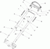 Toro 20041 - 22" Recycler Lawnmower, 2005 (250000001-250999999) Pièces détachées HANDLE ASSEMBLY