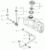 Toro 20046 (SR-21OSK) - Super Recycler Mower, SR-21OSK, 2001 (210000001-210999999) Pièces détachées FUEL TANK AND VALVE ASSEMBLY