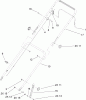 Toro 20053 - Super Recycler Lawn Mower, 2006 (260000001-260999999) Pièces détachées HANDLE ASSEMBLY