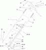 Toro 20055 - Super Recycler Lawn Mower, 2007 (270000001-270999999) Pièces détachées HANDLE ASSEMBLY