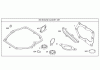 Toro 20056 - Super Recycler Lawn Mower, 2005 (250000001-250999999) Pièces détachées 358 ENGINE GASKET SET ASSEMBLY BRIGGS AND STRATTON 125K02-0187-E1