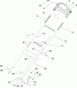 Toro 20056 - Super Recycler Lawn Mower, 2005 (250000001-250999999) Pièces détachées HANDLE ASSEMBLY