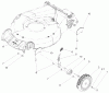 Toro 20056 - Super Recycler Lawn Mower, 2005 (250000001-250999999) Pièces détachées HEIGHT-OF-CUT ASSEMBLY