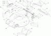 Toro 20056 - Super Recycler Lawn Mower, 2005 (250000001-250999999) Pièces détachées HOUSING ASSEMBLY