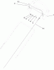 Toro 20058 - Super Recycler Lawn Mower, 2005 (250000001-250999999) Pièces détachées UPPER HANDLE ASSEMBLY