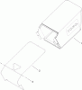 Toro 20064 - 22" Recycler Lawn Mower, 2007 (270000001-270999999) Pièces détachées REAR BAG ASSEMBLY