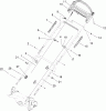 Toro 20067 - 22" Recycler Lawn Mower, 2007 (270000001-270999999) Pièces détachées HANDLE ASSEMBLY