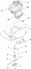 Toro 20089 - 22" Recycler Lawn Mower, 2008 (280000001-280999999) Pièces détachées ENGINE AND BLADE ASSEMBLY