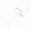 Toro 20089 - 22" Recycler Lawn Mower, 2008 (280000001-280999999) Pièces détachées REAR BAG ASSEMBLY