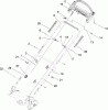 Toro 20112 - 22" Recycler Lawn Mower, 2008 (280000001-280999999) Pièces détachées HANDLE ASSEMBLY